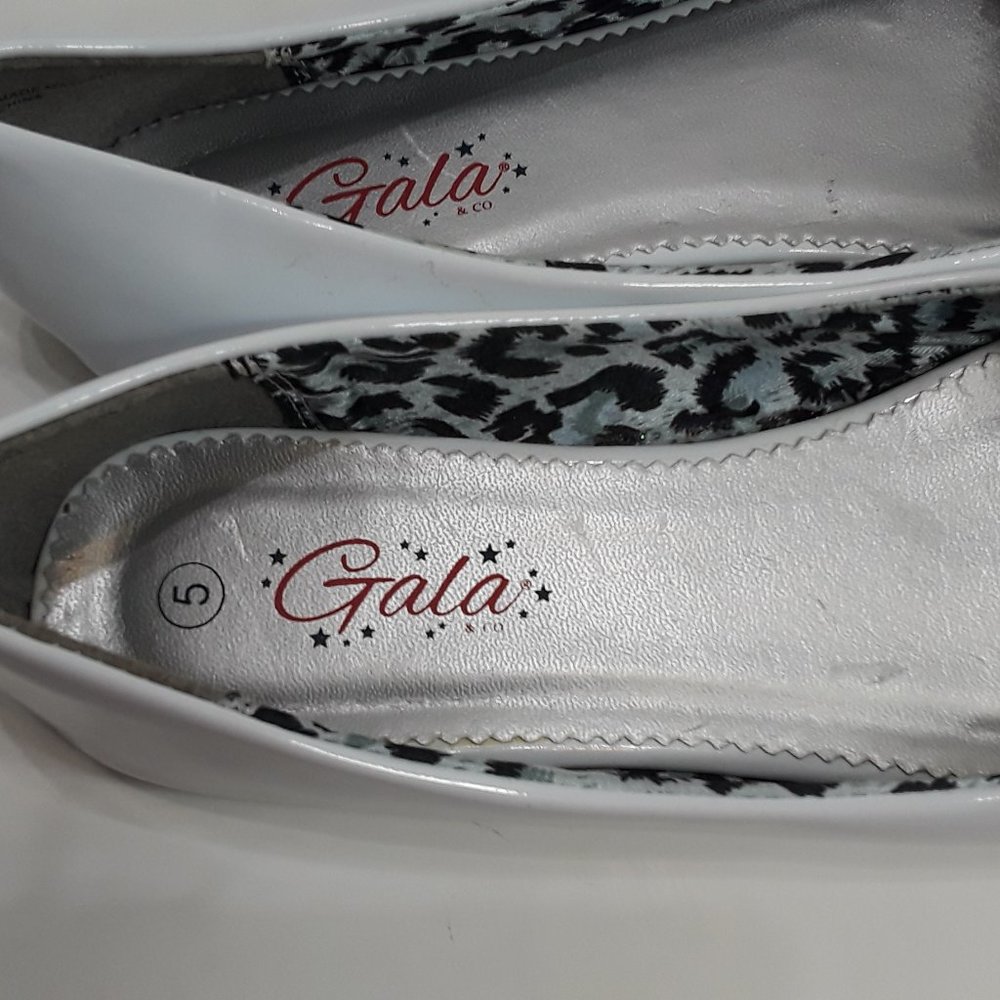 Gala  white dress flat shoes bow girls 5 youth - Picture 3 of 5